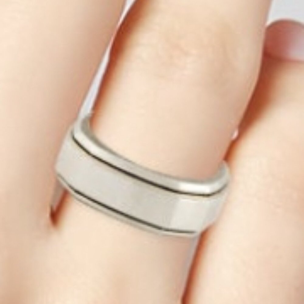 DAVID YURMANSTERLING SILVER 925 DECO BAND RING - Picture 8 of 8